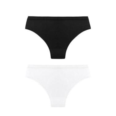 Imagem de Kit/2 calcinha trifil co 1971, M, Branco