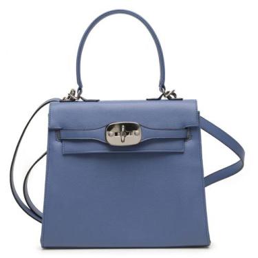 Imagem de Bolsa Feminina Mão Transversal Napa Floater Bia - Miah Flor, Safira, Ú