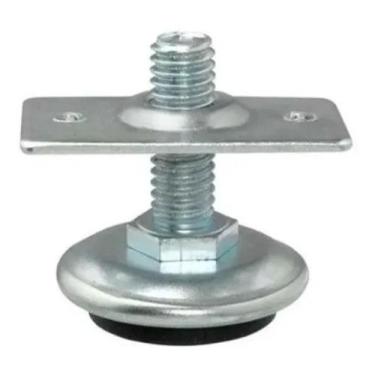 Imagem de Sapata Regulavel P/móveis 3/8 C/chapa Fixação 08 Unidades - comercialo