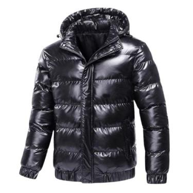 Imagem de Jaqueta Matelassê Masculina Blusa Bobojaco Impermeável Puffer Nylon - 
