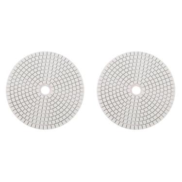 Imagem de Almofadas de Polimento de Diamante Molhado, 2 Peças, 5 Polegadas, 125mm, Conjunto de Discos de Moagem para Granito, Concreto, Mármore, Quartzo, Bancada de Pedra