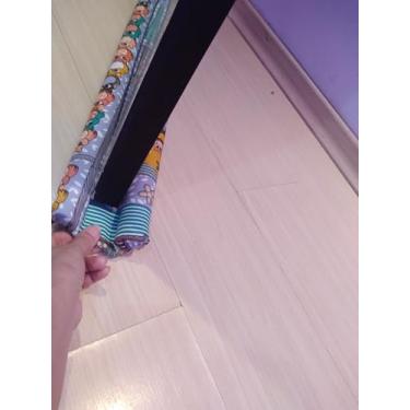 Imagem de Rolete protetor de porta - Proteção eficaz contra insetos e poeira - em poliéster tecido temático (0,81m ou 1,00m) (Corujas, 81cm)