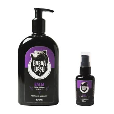 Imagem de KIT Balm 300ml e Óleo Sândalo - Barba de Urso