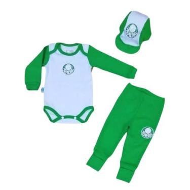Imagem de Kit Conjunto Palmeiras Body Calça e Boné Oficial - Revedor, P