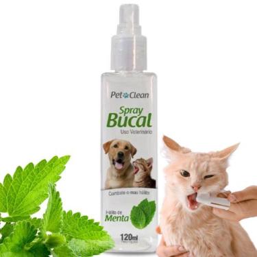 Imagem de Spray Bucal PetClean 120ml Hálito Fresco Cachorro Gato Cães Pet - Pet 