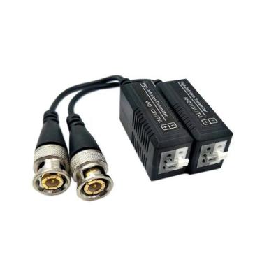Imagem de Conversor Balun Passivo Engate Rápido Multi HD HDCVI/HDTVI/AHD/CVBS Pa