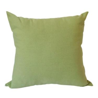 Imagem de Almofada em Linho Verde Limon Quadrada - Cazachic, Somente Capa