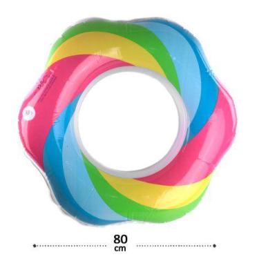 Imagem de Boia Circular 80cm Estampas Sortidas - Vi Mult Shop