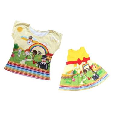 Imagem de Kit Mãe e Filha Mundo Bita Fazendinha Infantil Festa - Ateliê Iza Roch