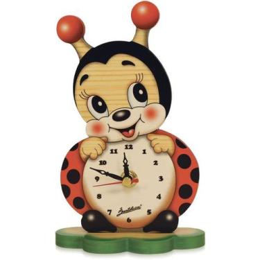 Imagem de Relogio infantil de bancada joaninha bartolucci italia. - INCOTERM