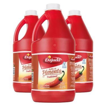 Imagem de 03Un Molho De Pimenta DAjuda Picante Galão 3,2L Para Lanchonete Restau