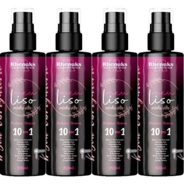 Imagem de Kit 4 Spray Protetor Térmico 10 em 1 Desembaraça os Fios 200ml - Rhenu