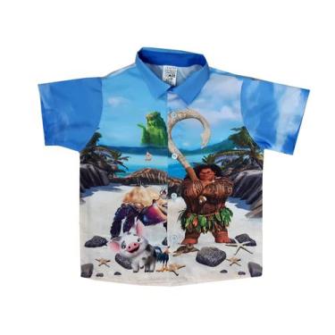 Imagem de Camisa Maui festa Moana Infantil meninos - Ateliê Iza Rocha, 4