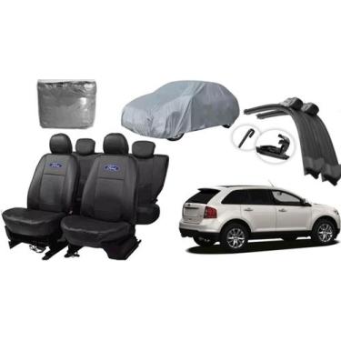 Imagem de Conjunto Completo para Edge 12-14: Capa de Couro + Capa de Cobrir + Li