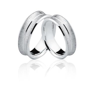 Imagem de Aliança de Prata 925 Anatomica AL46/R - Natália Jóias, Prata