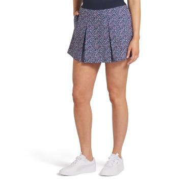 Imagem de pumagolf Saia plissada Soto feminina, Brilho magenta-azul marinho profundo, PP