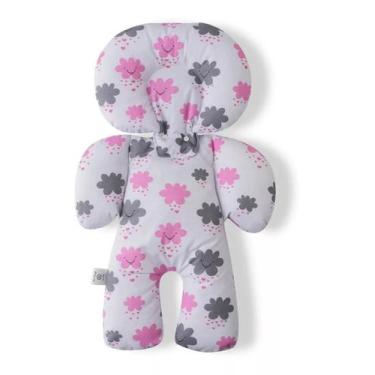 Imagem de Almofada Para Bebê Conforto Universal  MENINA - NUVENS ROSA JOLI - CLI