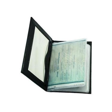 Imagem de Porta Documentos de Veículo OCEAN em Couro Galvani, Preto