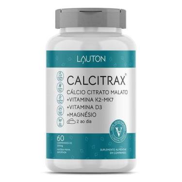 Imagem de Calcitrax Calcio Citrato Malato Com Vitaminas Premium Lauton, Cálcio, 