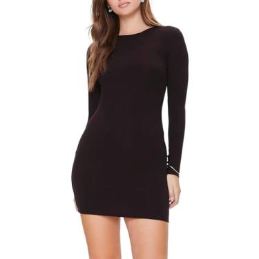 Imagem de Forever 21 Vestido feminino colado ao corpo, Preto, M