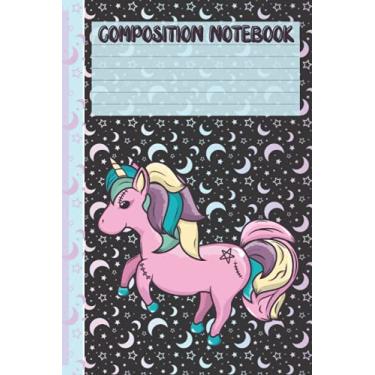 Imagem de Pastel Goth Composition Notebook -: Cute Pastel Goth Composition Notebook College Ruled 6 x 9 120 pg