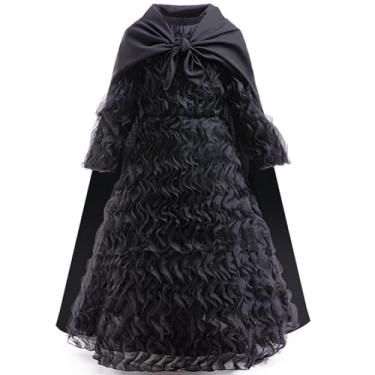 Imagem de Fantasia infantil Ginda para meninas, vestido rosa, fantasia de Elphaba para festa (preto 1, 130 cm)
