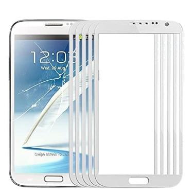 Imagem de HONGYAN Peças de substituição de telefone celular 10 PCS Lente de vidro externo da tela frontal para Samsung Galaxy Nota II / N7100 Acessórios telefônicos