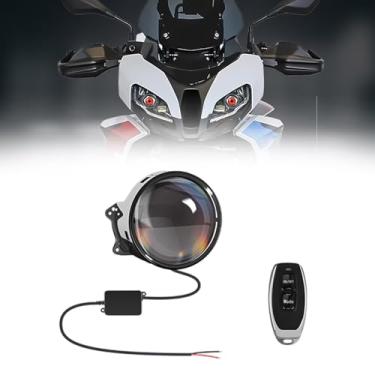 Imagem de Luzes oculares 3D para carro, farol Devil Eye Demon Evil Eyes, novos faróis USB LED dinâmicos Devil Eye 12V para qualquer modelo de carro, mini lâmpada de projetor Devil Eye vermelha/azul/verde c