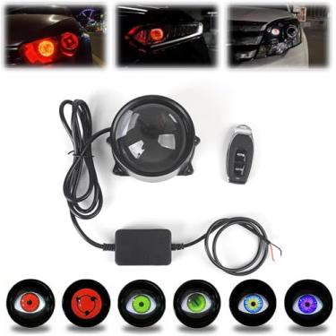 Imagem de Luzes grandes dinâmicas para olhos, luz diabólica para carros, olhos LED para carros, luzes grandes dinâmicas de terceira geração, luzes dinâmicas para olhos demoníacos podem ser instaladas em fa