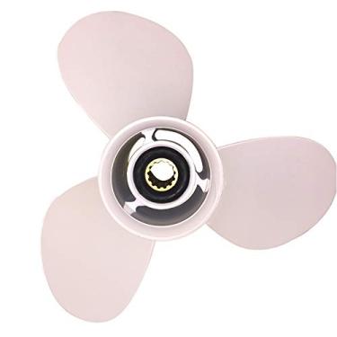 Imagem de ARKDOZA Hélice externa de alumínio 25-60hp para motor de popa Yamaha T25/F40/F50/40HP/48hp/50hp/F60 Yamaha 11-1/4x14