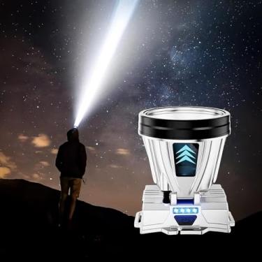 Imagem de Lanterna De Cabeça LED Longo Alcance USB Recarregável STO2513