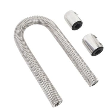 Imagem de 36 Polegada Flexível de Aço Inoxidável Kit Mangueira do Radiador Braçadeiras Universal Flex Radiador Mangueira água Refrigerante Com Boleto (aqxreightwpn649fmtv-12)