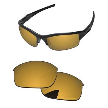Imagem de PapaViva Lentes de reposição para óculos de sol Oakley Flak Jacket OO9008, Bronze, dourado, Flak Jacket