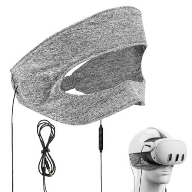 Imagem de Geekria VR On-Ear Headphones Compatible with Meta Quest 3, Quest 2, Quest Pro, Pico Neo 3, HTC Vive, Vive Pro Headset, Ear Protector Enhanced Headset Sound, Comfort Headband Earflap (Grey)