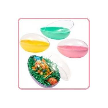 Imagem de UM molde grande de plástico panorâmico para ovos de Páscoa de açúcar de 15 cm, cores sortidas, topo transparente