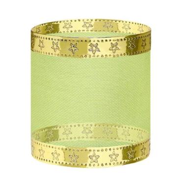 Imagem de Fita de Natal de Voil Aramada 5cm x 10m Várias Cores - Fitas e Festas,