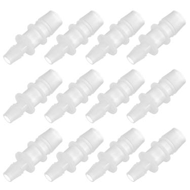 Imagem de PATIKIL 12 peças de acessórios de mangueira de plástico de 1/7.6 cm a 1/5.1 cm, acessórios para tubos redutores, adaptador de tubulação, kit de junta de emenda de união para sistema de ar gás água