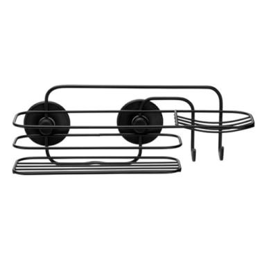 Imagem de Suporte Banheiro Porta Shampoo e Saboneteira Preto SELLNEEDS