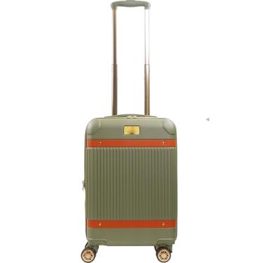 Imagem de FUL Tommy Bahama Mala de mão com rodinhas de 57 cm, malas rígidas com rodas giratórias, verde-oliva, Oliva, Tommy Bahama Mala de transporte com rodinhas de 57 cm, com laterais rígidas e rodas