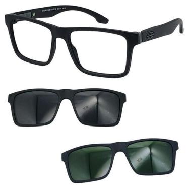 Imagem de Oculos Mormaii Swap NG 2 6153 AFE com 2 Clipon Cinza e G15, Cinza, G15
