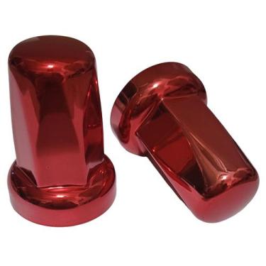 Imagem de 60 Capa de Porca Belga Vermelha Metalizada Roda 32/33mm - TOP-AR