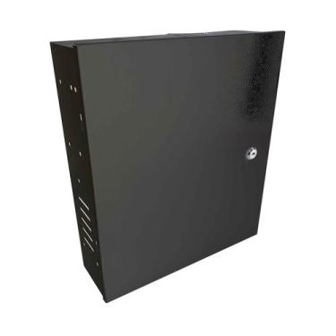 Imagem de Caixa Rack Metalica Vertical Organizador CFTV DVR Fontes C/ Chave - TE