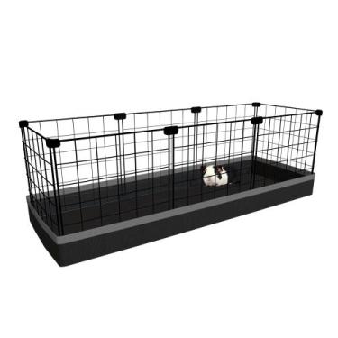 Imagem de Cercado para Porquinho da Índia 40x120x40cm Branco com Tapete Higiênic