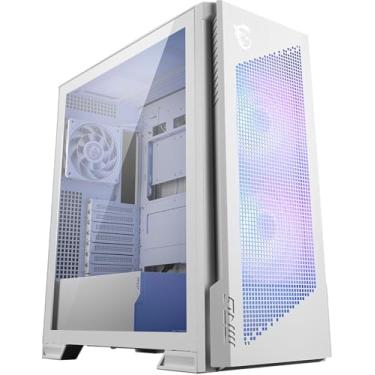 Imagem de MSI MPG Velox 300R Airflow PZ Branco - Torre Média Gaming PC Case - Painel Lateral de Vidro Temperado - 2 x 160 mm Ventiladores de Dupla Camada - Suporte de Refrigeração Líquida Radiador de até 360 mm