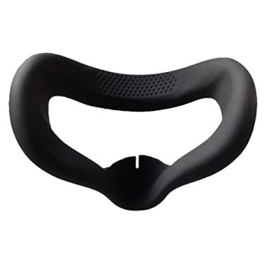 Imagem de Prettyia Capa de silicone VR Face Pad para Oculus Quest 2, lavável e respirável confortável - preta