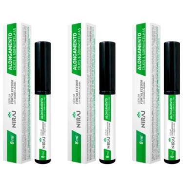 Imagem de Kit 3 Séruns Alongamento Cílios e Sobrancelhas 8ml - Niraj