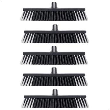 Imagem de Kit com 5 Vassouras Pelo Sintético 40cm Rosca Universal, Ideal para Li