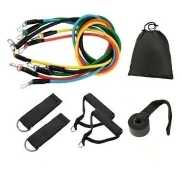 Imagem de Kit Elástico Para Treino Exercícios Malhar Musculação - SLB