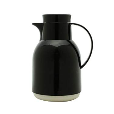 Imagem de GARRAFA TÉRMICA PLÁSTICO C/GATILHO JULIA PRETA 1l