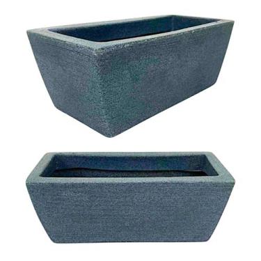 Imagem de Kit 2 Jardineira Luxo Floreira de chão Horta em casa Polietileno model